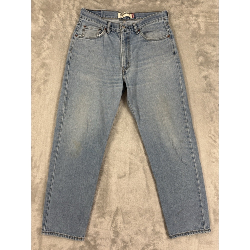 Levis 550 Jeans Mens 34x32 Relaxed Tapered Comfort Loose Distressed Workwear